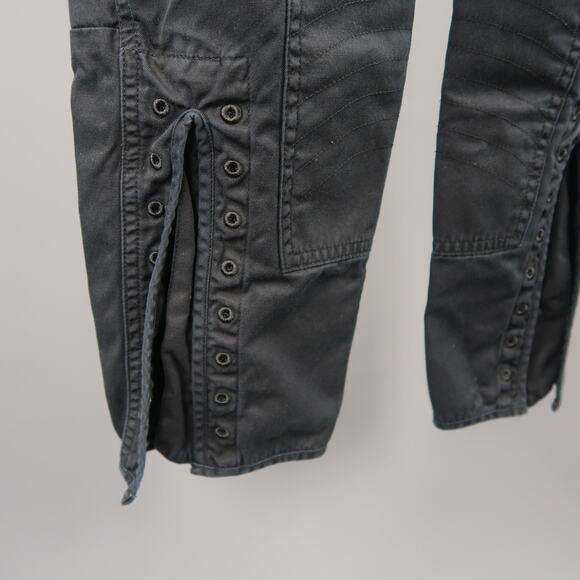 BALENCIAGA Size 6 Black Cotton Solid Casual Pants - Picture 4 of 9